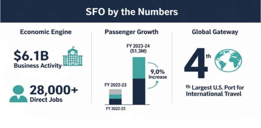 Infographic of Stats For SFO